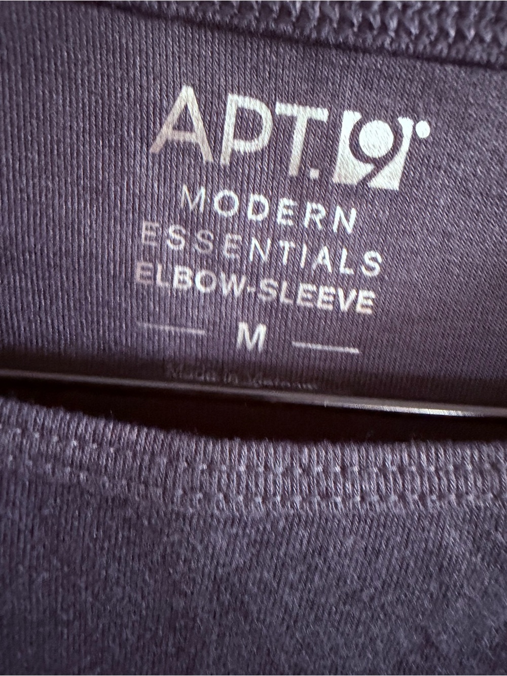 Apt. 9 Women's Slate Gray Scoop Neck Elbow Sleeve Top - Picture 7 of 7